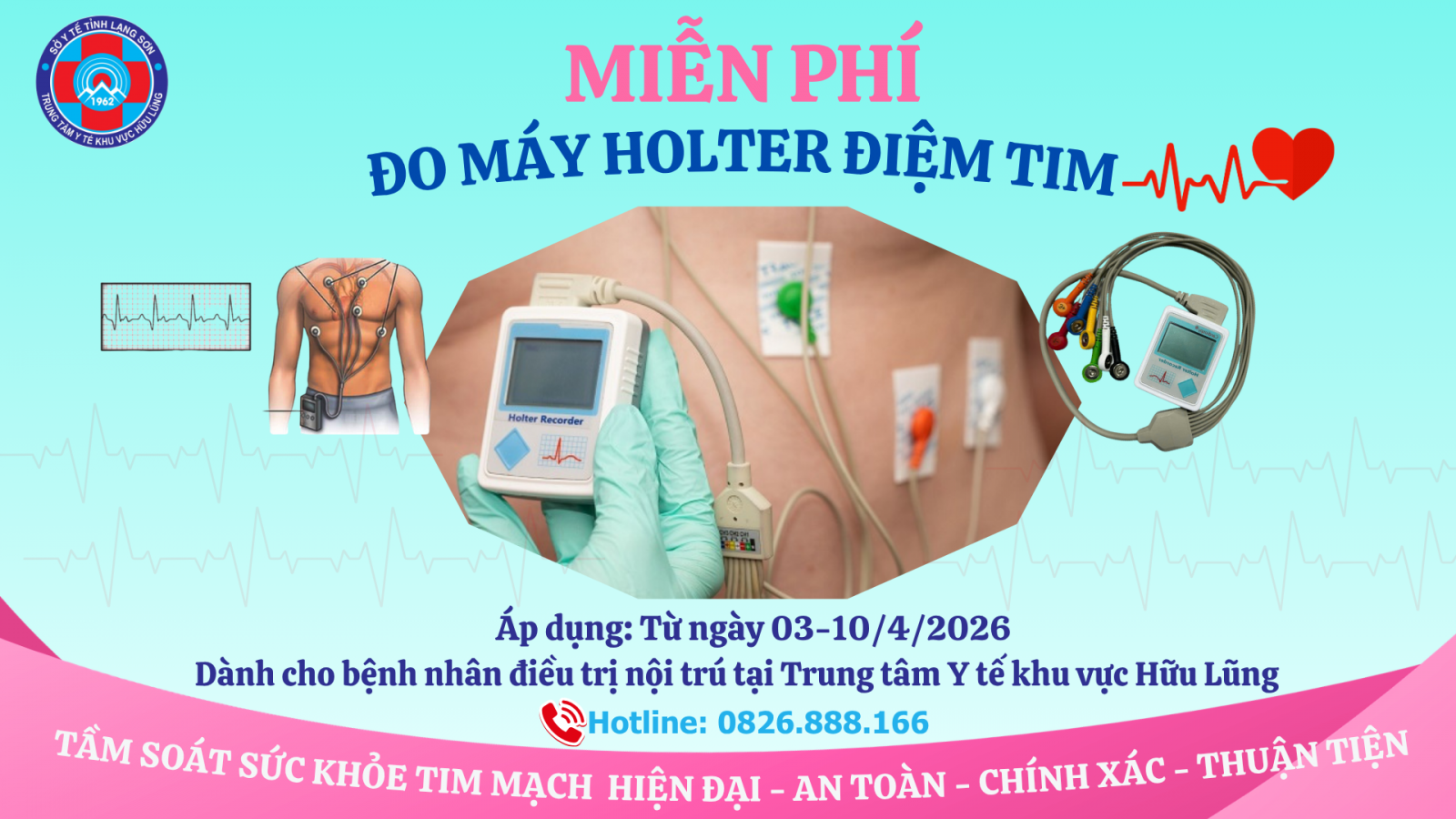 Chương trình: Miễn phí tầm soát sớm rối loạn nhịp tim bằng máy Holter điện tim