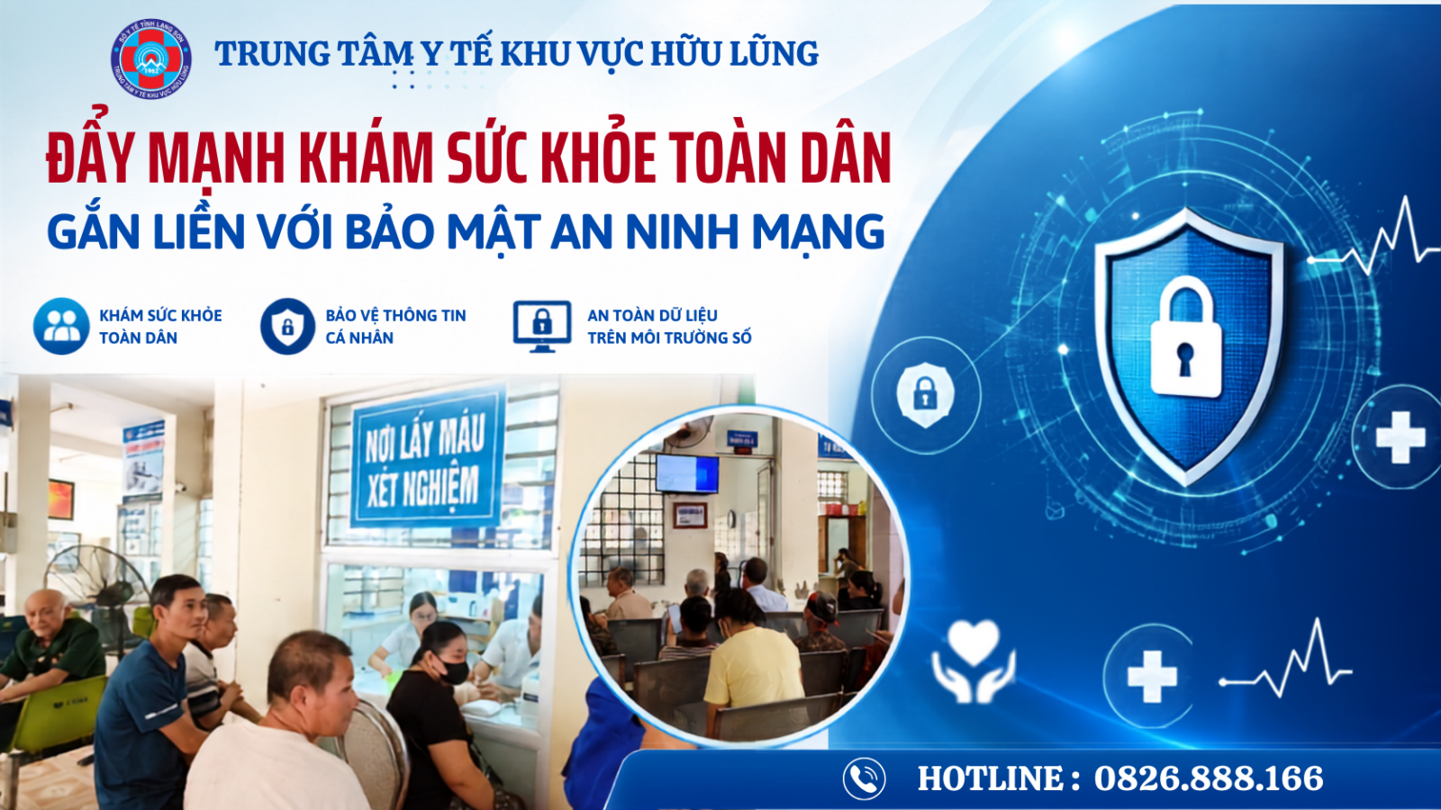 Trung tâm Y tế khu vực Hữu Lũng: Đẩy mạnh khám sức khỏe toàn dân gắn liền với bảo mật an ninh mạng