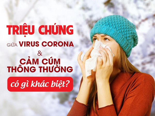 Phân biệt triệu chứng bệnh COVID-2019 với các bệnh cảm lạnh, cảm cúm