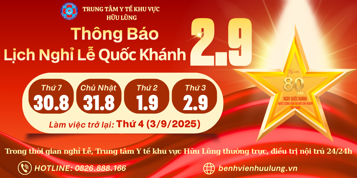 Thông báo nghỉ Lễ Quốc Khánh 02 tháng 9 năm 2025